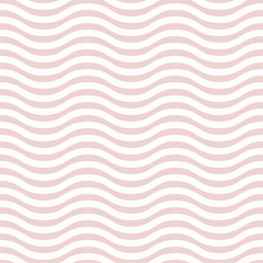 Seamless ornament. Modern stylish geometric pattern with repeating pink wavy lines