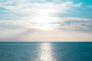 Nature Sea and blue sky for background.