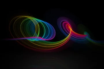 Photo sur Plexiglas Vague abstraite colorful abstract wave