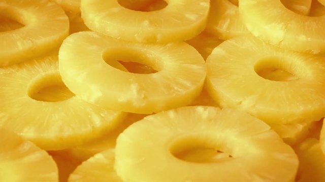 Pineapple Slices Platter Rotating