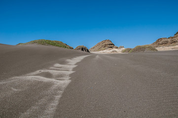 Black sand dunes, Matanzas, Chile