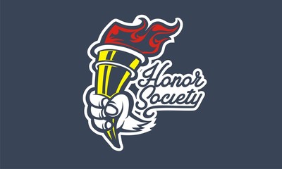 Honor Society torch