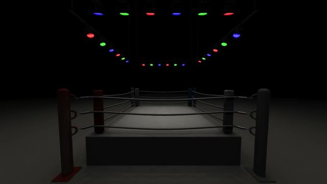 Turn Boxing Ring.
3DCG render Animation.