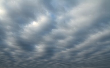 Cloudy sky in rainy season