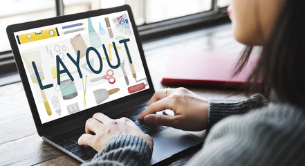 Layout Art Creative Design Organization Plan Concept