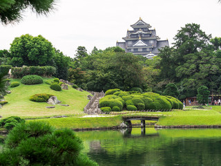 Fototapeta na wymiar 岡山後楽園の日本庭園
