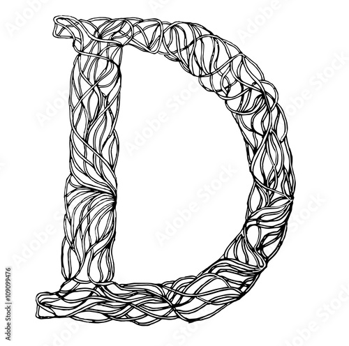 5100 Coloring Pages For Adults Letter D , Free HD Download