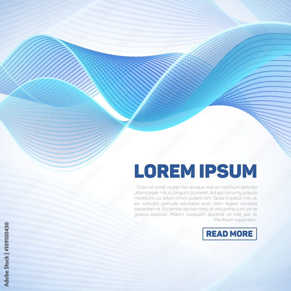Poster vector abstract background with smooth color waves. wave background design and curve wave backdrop s