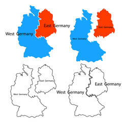 Germany country map - Illustration