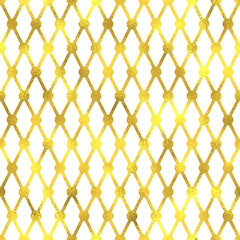 Fototapeta premium Vector seamless geometric textured golden pattern background