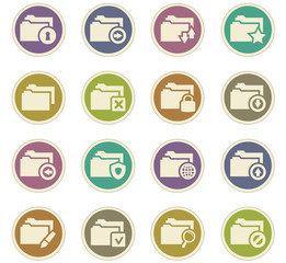 Folders icons set