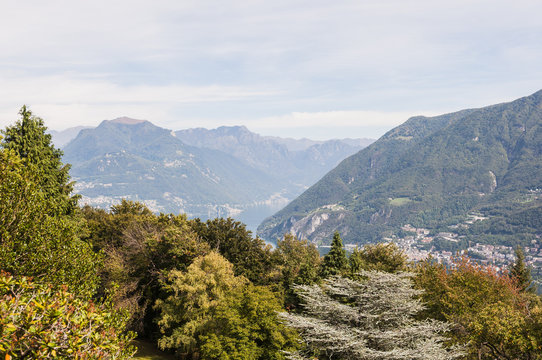 Lugano, San Salvatore, Aussichtsberg, Park San Grato, Carona, K&uuml;nstlerdorf, Herbstfarben, Herbst, Tessin, Schweiz