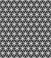 Vector modern seamless sacred geometry pattern flower of life, black and white abstract geometric background, subtle pillow print, monochrome retro texture, hipster fashion design