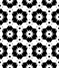 Vector modern seamless geometry pattern, black and white abstract geometric background, subtle pillow print, monochrome retro texture, hipster fashion design