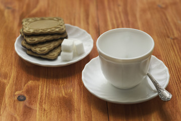 Fototapeta na wymiar Cup and cookies