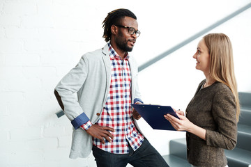 Fototapeta premium Business conversation