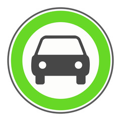 Obraz premium Schild Auto Erlaubt