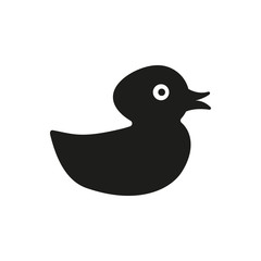 Duck icon. design. Toy and animal symbol. web. graphic. AI. app. logo. object. flat. image. sign. eps. art. picture - stock