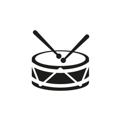 Drum icon. design. Music and toy symbol. web. graphic. AI. app. logo. object. flat. image. sign. eps. art. picture - stock - obrazy, fototapety, plakaty