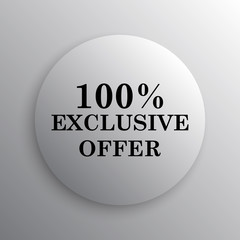 100% exclusive offer icon