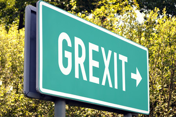 Grexit - next exit sign