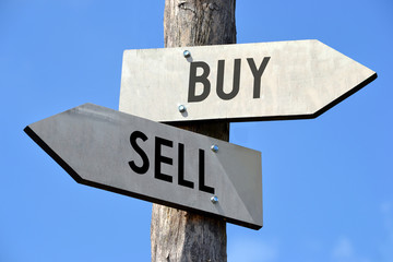 Buy and sell signpost