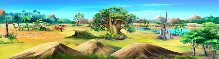 African Landscape in a Summer Day. Panorama © multipedia