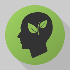 leaves in head icon