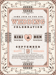 wedding celebration poster