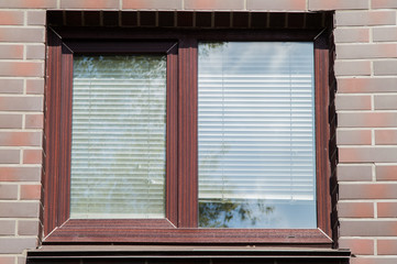 window, bricks Old house