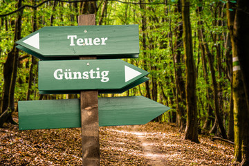 Schild 98 - Günstig