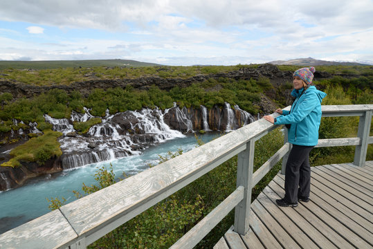 Fototapeta Hraunfossar, Island