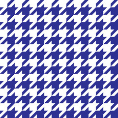 Houndstooth Pattern Blue in Vector