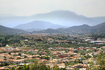 Fototapeta na wymiar Panoramic view of Arbatax. Sardinia. Italy