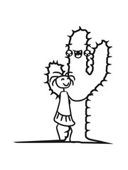 hug hug hugs cactus hugz girls, women, sweet, cute infant love comic cartoon face