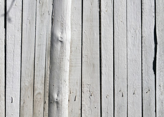 White wooden fence texture.
