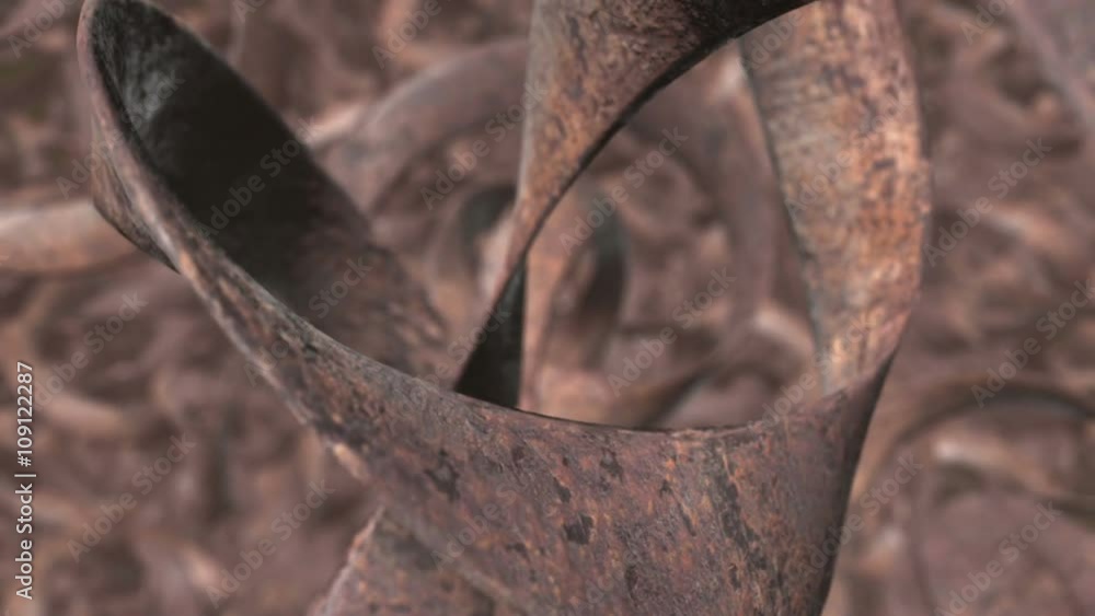 Poster seamless looping animation of a rusty sweep background