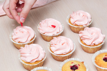 decoration cupcake hearts