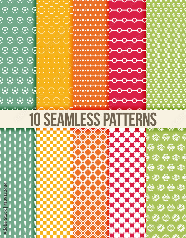 Poster seamless pattern. vector background