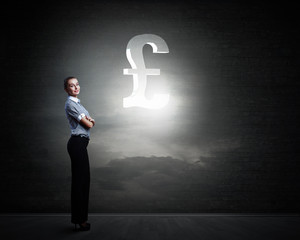 Pound currency concept 