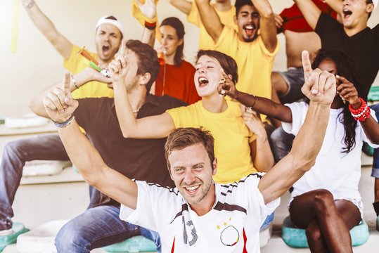 Supporters from Germany at Stadium