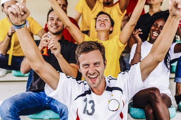 Supporters from Germany at Stadium
