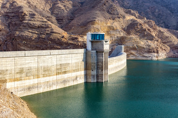 Water reservoir in Oman