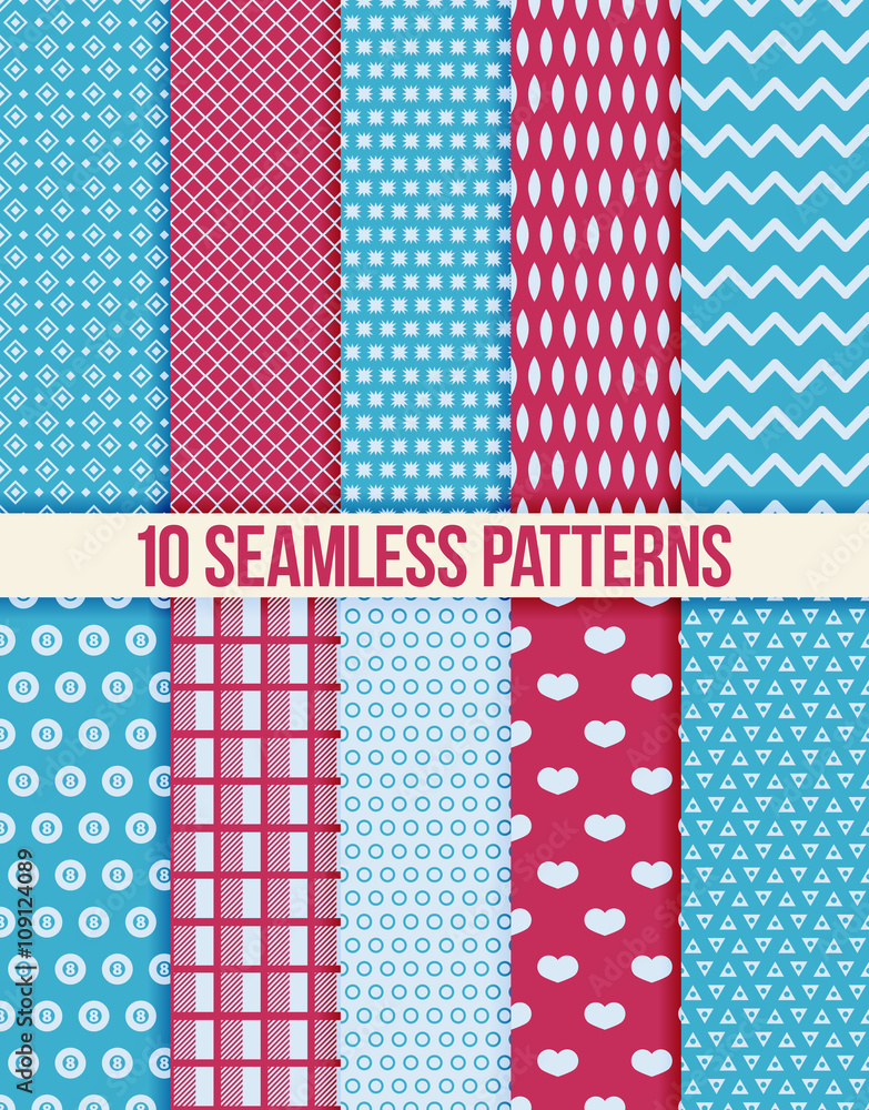 Poster seamless pattern. vector background