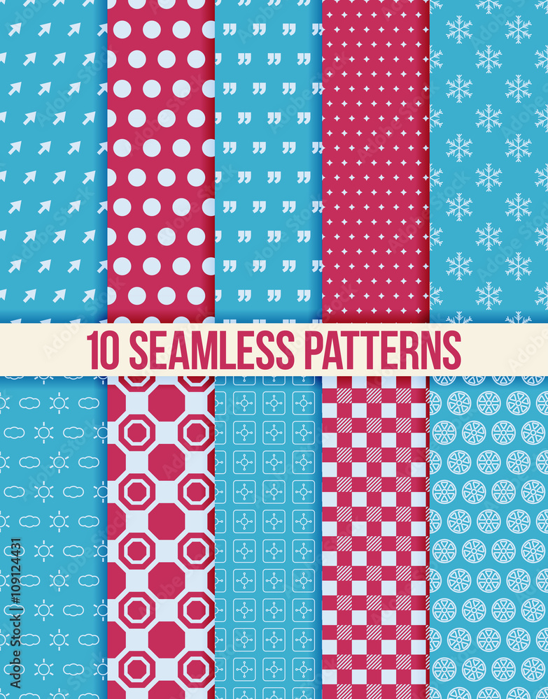 Poster seamless pattern. vector background