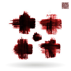 Brush stroke and texture. Vector design.