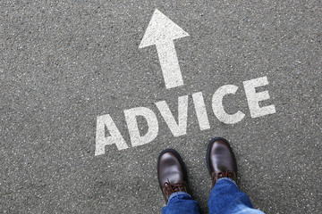 Fototapeta premium Advice support help assistance businessman business man concept