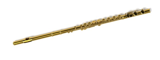 3d renderings of flute (musical instrument) © bescec