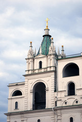 Ivan Great Bell tower of Moscow Kremlin. Color photo.
