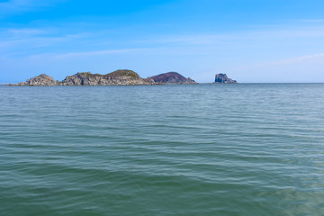 Sea of Japan in the spring
